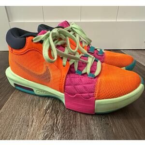 Nike Lebron Witness 8 Orange Sneakers in size 7